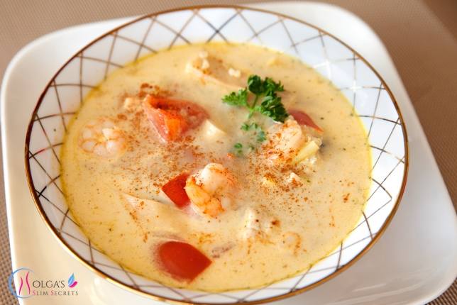 Coconut Soup with Prawns and Quinoa
