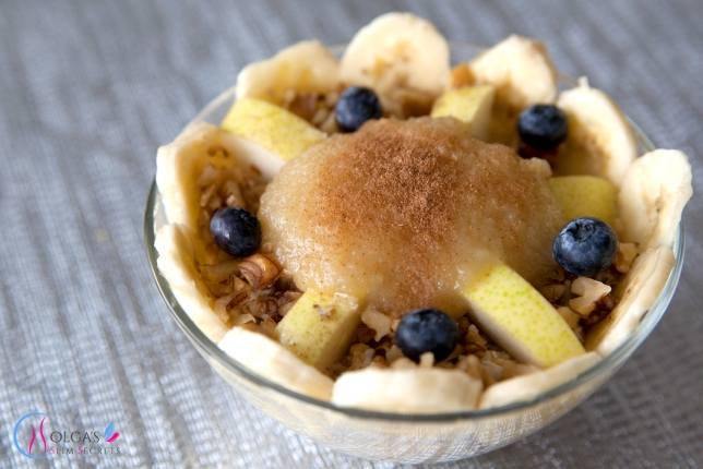 Oatmeal with Pear and Banana