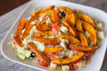 Quinoa with pumpkin and vegetables